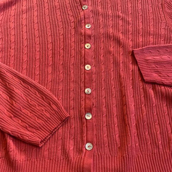 Joseph A 100% Silk Ribbed Comfy Cardigan M - Picture 5 of 6